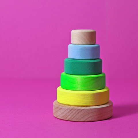 GRIMM'S Small Conical Tower Neon Green