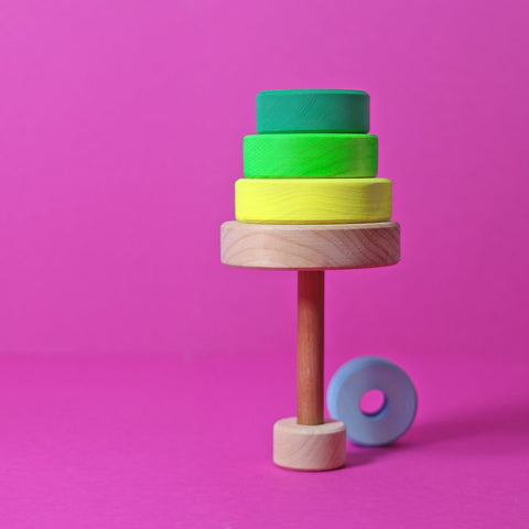GRIMM'S Small Conical Tower Neon Green