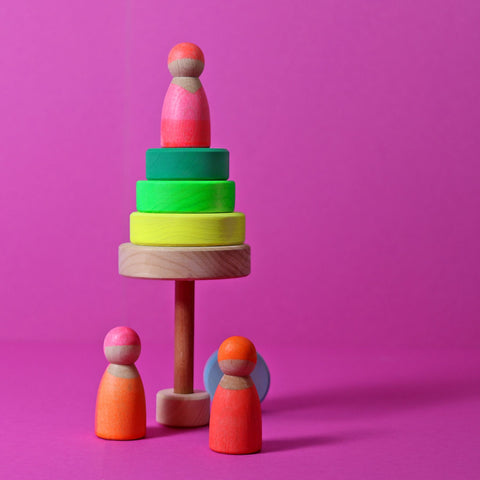 GRIMM'S Small Conical Tower Neon Green