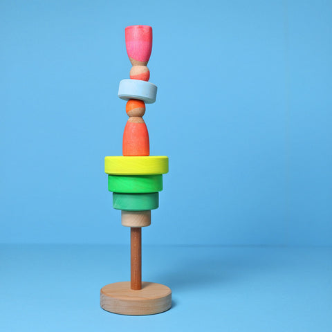 GRIMM'S Small Conical Tower Neon Green