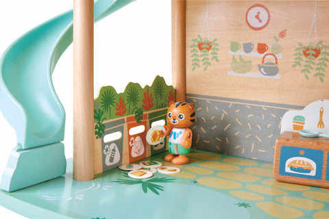 Hape Tigers’ Jungle House Two-Level Wooden Dollhouse Play Set