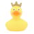 Yellow Duck with Crown - design by LILALU - www.toybox.ae