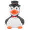 Lilalu-Bath Toy-Penguin Duck - Black/White - www.toybox.ae