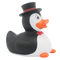 Lilalu-Bath Toy-Penguin Duck - Black/White - www.toybox.ae