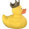 Lilalu-Bath Toy-XXL Duck with Crown, 25 cm - Yellow - www.toybox.ae