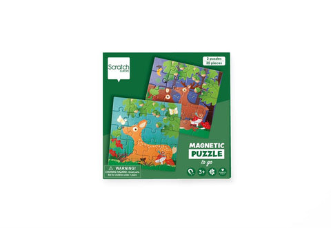 Magnetic Puzzle Book To Go - Forest Life 20 Pcs - www.toybox.ae