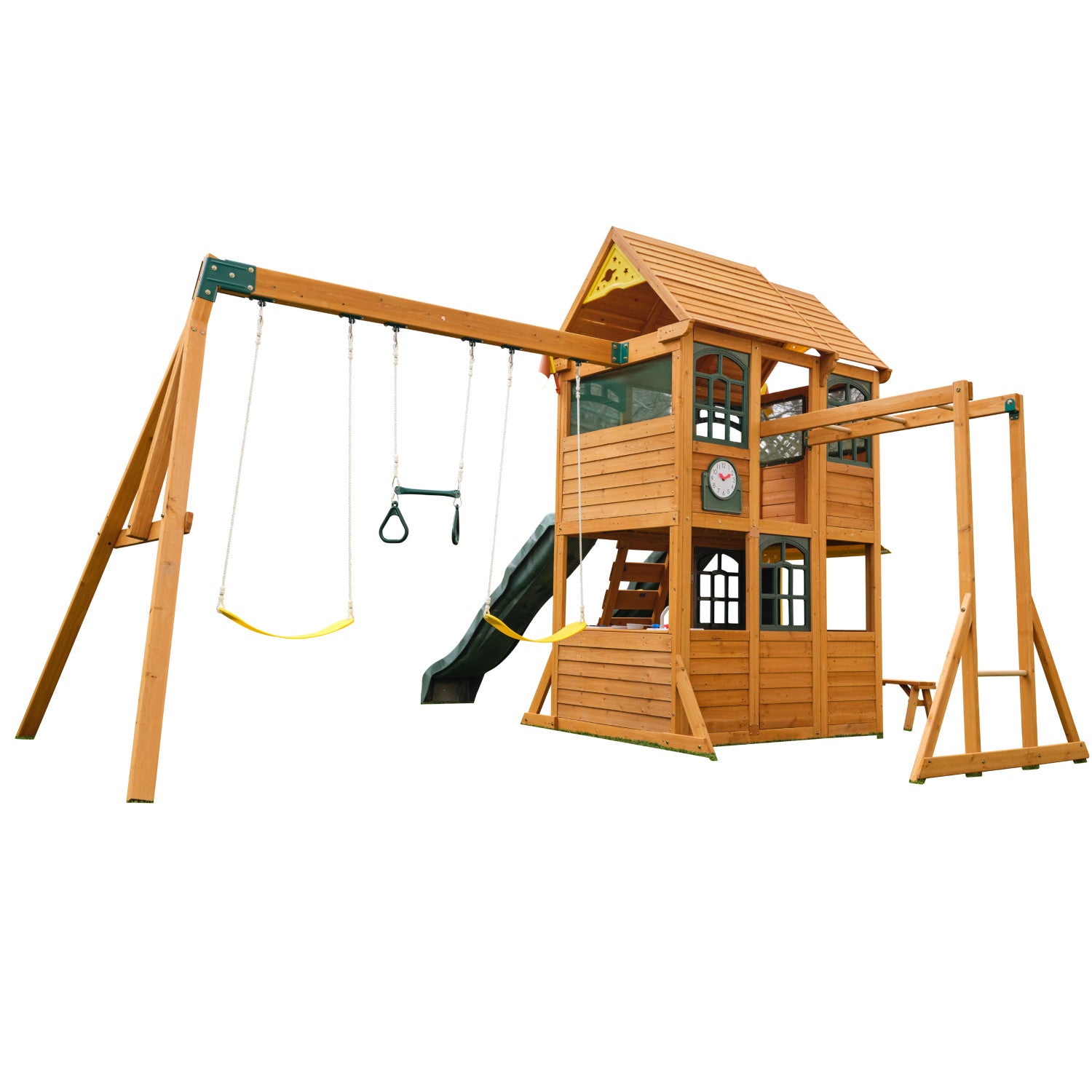 Kidkraft Overland Heights Swing Set Toy Box