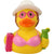 Lilalu-Bath Toy-Holiday female Duck- Pink/Yellow - www.toybox.ae