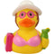 Lilalu-Bath Toy-Holiday female Duck- Pink/Yellow - www.toybox.ae