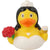 Lilalu-Bath Toy-Bride Duck - White - www.toybox.ae