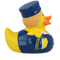 Lilalu-Bath Toy-Stewardess Duck -Blue/Yellow - www.toybox.ae